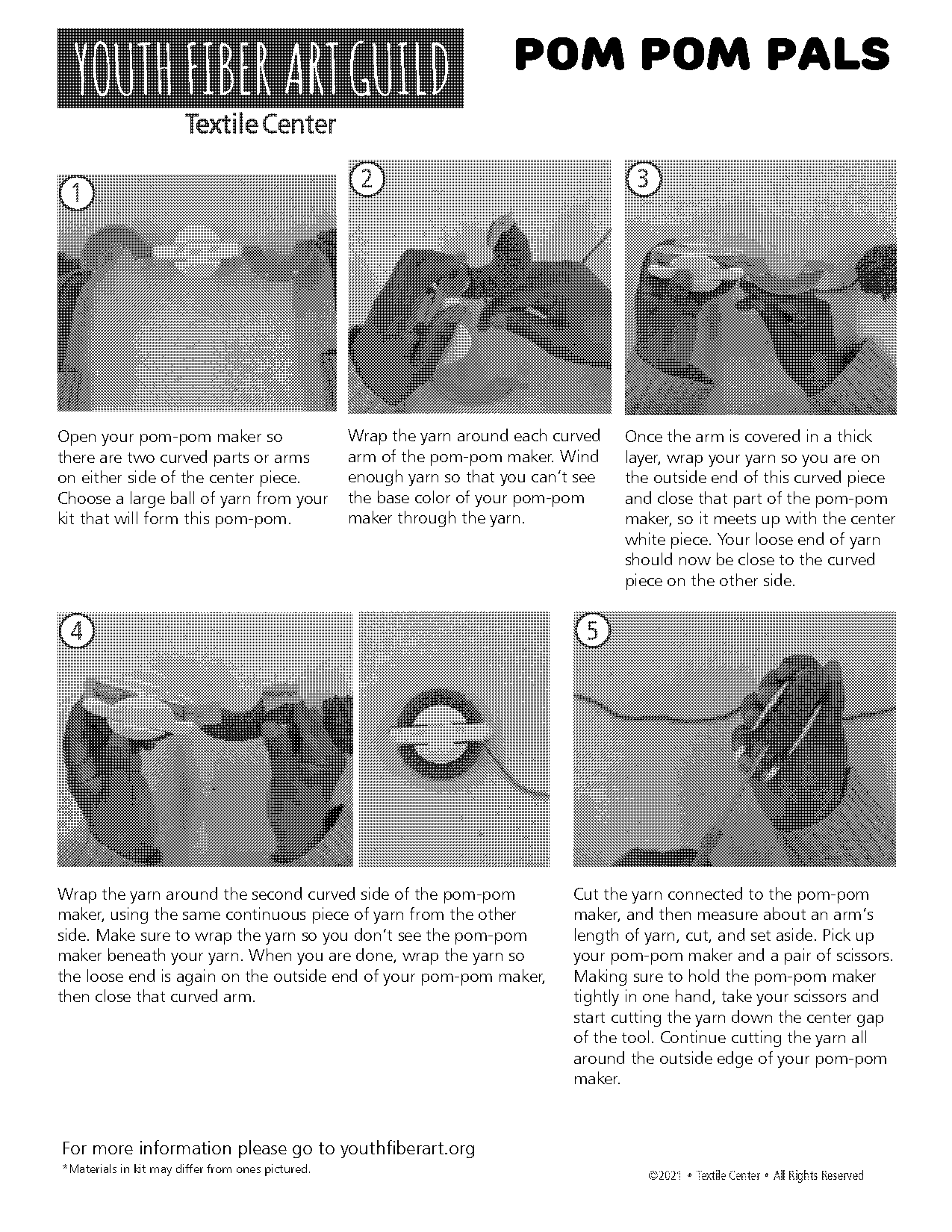 instructions on how to use pom pom maker